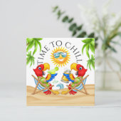 PARTIJTIJD Uitnodiging (Staand voorkant)