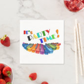 Partijtijdkleurig toetsenbord servetten (Insitu)