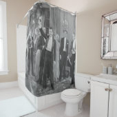 PARTIJTIMEparty, , retro, vier, drink, Douchegordijn (In situ)