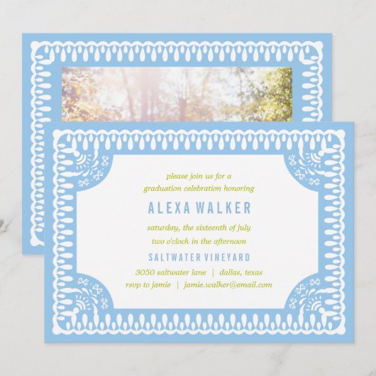 partijuitnodiging | Afstuderen | Fiesta Olé Kaart (Voorkant / Achterkant)