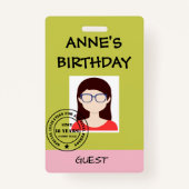 partijuitnodiging badge (Voorkant)