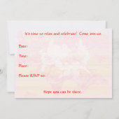 partijuitnodiging - generaal - Wild Azalea bloesem Kaart (Achterkant)