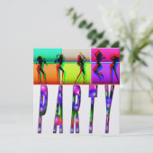 partijuitnodiging kaart (Staand voorkant)