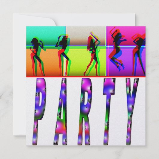 partijuitnodiging kaart (Voorkant)