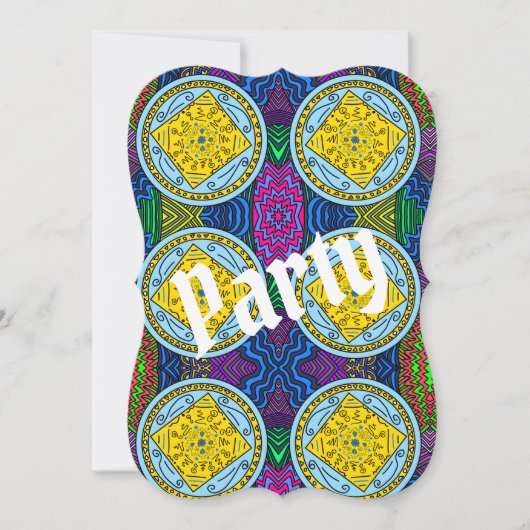 partijuitnodiging kaart (Voorkant)