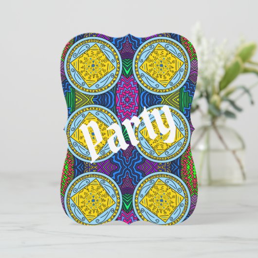 partijuitnodiging kaart (Staand voorkant)