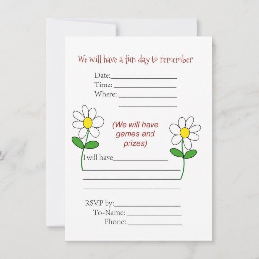 partijuitnodiging kaart (Achterkant)