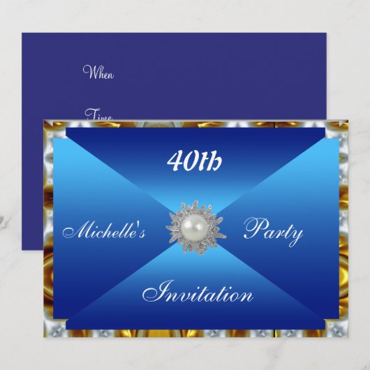 partijuitnodiging kaart (Voorkant / Achterkant)