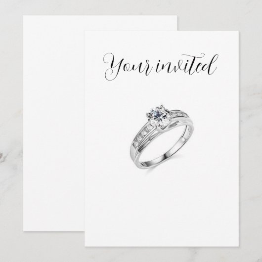 partijuitnodiging kaart (Voorkant / Achterkant)