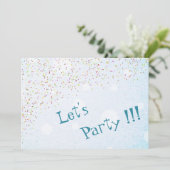 partijuitnodiging kaart (Staand voorkant)