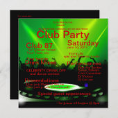 partijuitnodiging kaart (Voorkant / Achterkant)