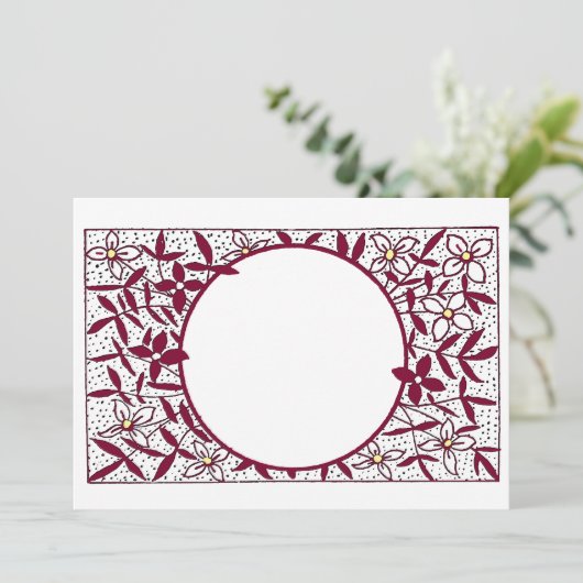 partijuitnodiging kaart (Staand voorkant)