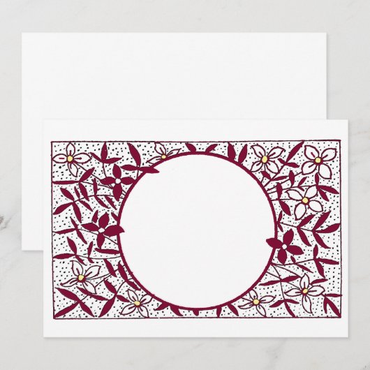 partijuitnodiging kaart (Voorkant / Achterkant)