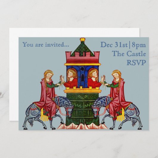 partijuitnodiging -  kaart (Voorkant / Achterkant)