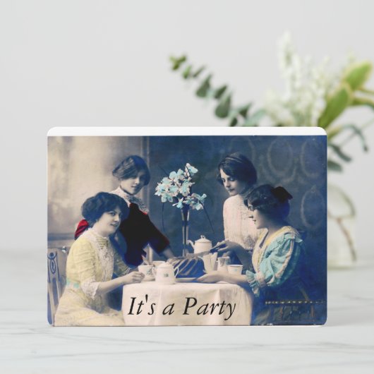 partijuitnodiging kaart (Staand voorkant)