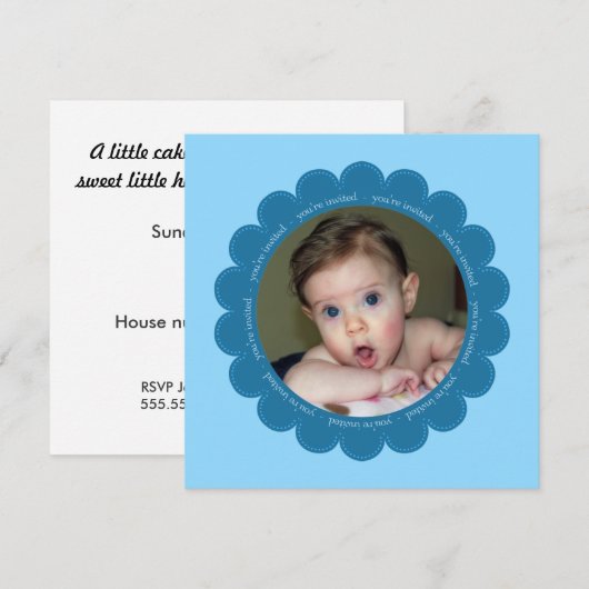 partijuitnodiging kaart (Voorkant / Achterkant)