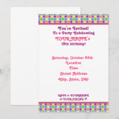 partijuitnodiging kaart (Voorkant / Achterkant)