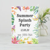 partijuitnodiging kaart (Staand voorkant)