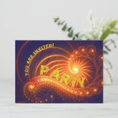 partijuitnodiging kaart (Staand voorkant)