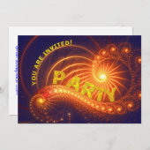 partijuitnodiging kaart (Voorkant / Achterkant)