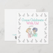 partijuitnodiging kaart (Voorkant / Achterkant)