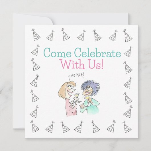 partijuitnodiging kaart (Voorkant)