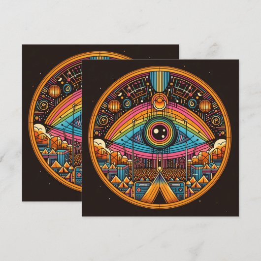 partijuitnodiging kaart (Voorkant / Achterkant)