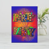 partijuitnodiging kaart (Staand voorkant)