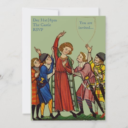 partijuitnodiging -  kaart (Voorkant)