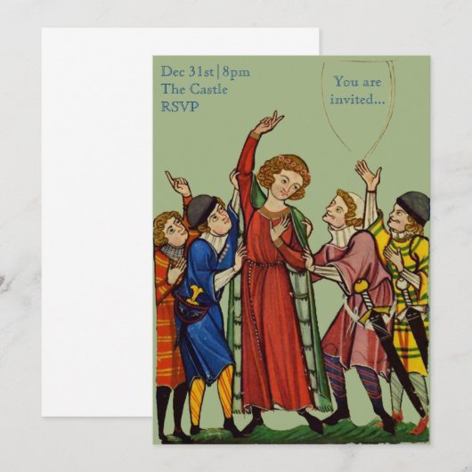 partijuitnodiging - kaart (Voorkant / Achterkant)