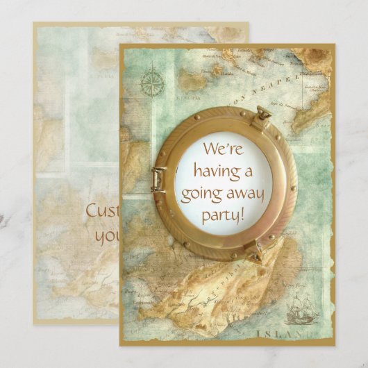 partijuitnodiging kaart (Voorkant / Achterkant)