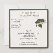 partijuitnodiging: Largemouth Bass Kaart (Achterkant)