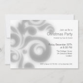 Partijuitnodiging rood met tekst kaart (Achterkant)