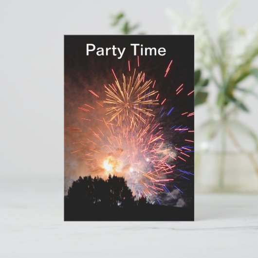 partijuitnodiging RSVP kaartje (Staand voorkant)