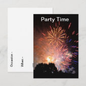 partijuitnodiging RSVP kaartje (Voorkant / Achterkant)