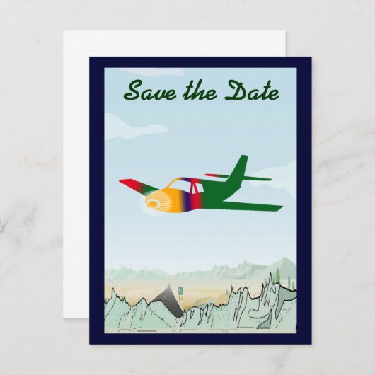 partijuitnodiging save the date (Voorkant / Achterkant)