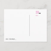 partijuitnodiging uitnodiging briefkaart (Achterkant)