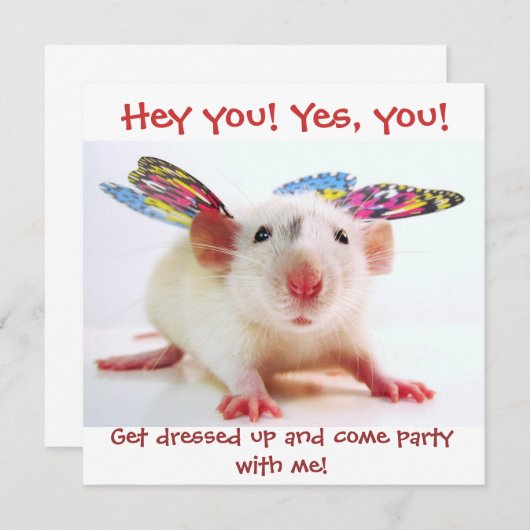 PARTIJUITNODIGINGEN KAART (Voorkant / Achterkant)