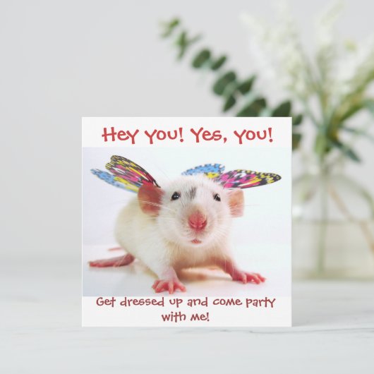 PARTIJUITNODIGINGEN KAART (Staand voorkant)