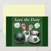 partijuitnodigingen save the date (Voorkant / Achterkant)