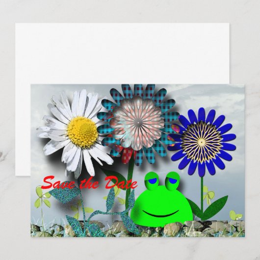 partijuitnodigingen save the date (Voorkant / Achterkant)