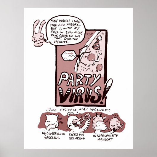 partijvirus poster (Voorkant)
