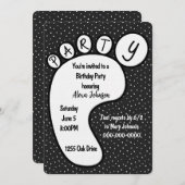 Partijvoetafdruk op poladots kaart (Voorkant / Achterkant)