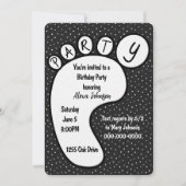 Partijvoetafdruk op poladots kaart (Voorkant)