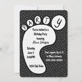 Partijvoetafdruk op poladots kaart