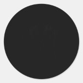 Parting Of The Red Sea Christian Faith Apparel  Ronde Sticker (Voorkant)