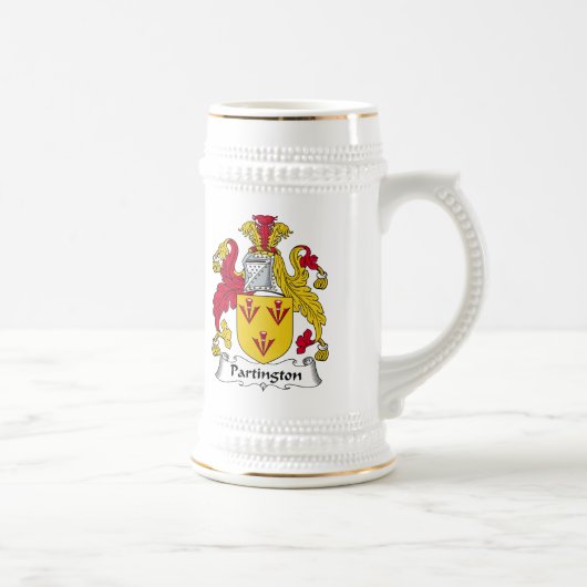 Partington Family Crest Bierpul (Rechts)