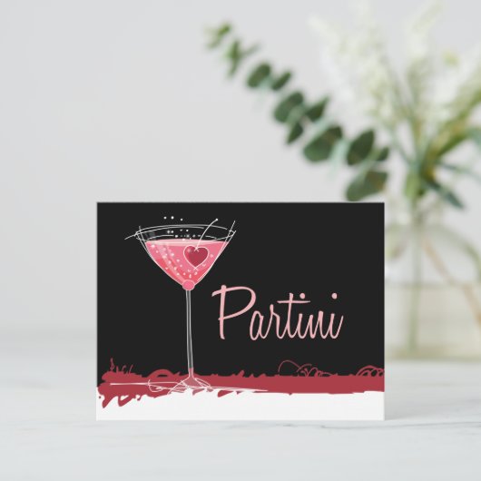 Partini Invitation Uitnodiging Briefkaart (Staand voorkant)