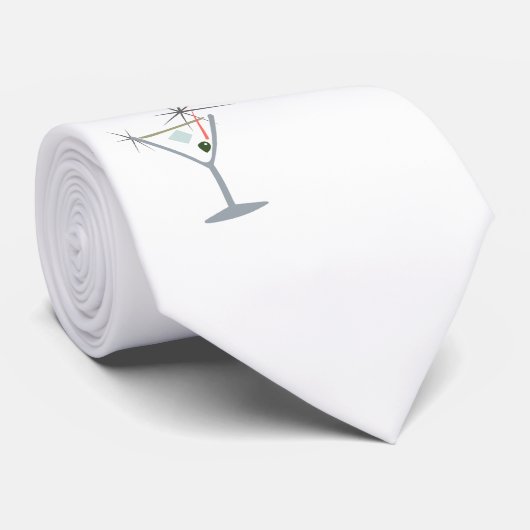 Partini Martini Retro Hip Stropdas (Opgerold)