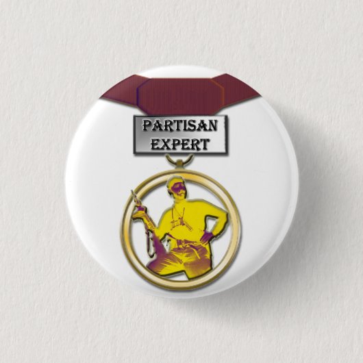 Partisan Expert-knop Ronde Button 3,2 Cm (Voorkant)